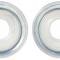 OER 1965-67 Buick, Chevy, Pontiax, Olds, Door Lock Knob Ferrules, Clear, Pair, Various Models 7616552