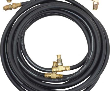 OER 1955-61 GM Full Size Convertible Top Hydraulic Hose Set (Black Rubber) HK220