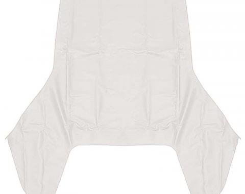 OER 1961-64 GM B-Body Convertible, Top Only, Use With Plastic Curtain, Vinyl, White CD1025121