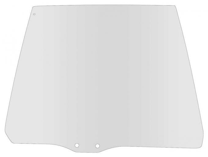 1980-89 Buick, Cadillac, Chevy, Pontiac, Oldsmobile, B & C Body, Rear Door Window Glass, Sedan & Station Wagon, Clear, RH Passenger Side