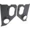 OER 1960-66 Chevrolet, GMC C10 Pickup, Suburban, Interior Kick Panels, with 6" Speaker Holes, Black, Pair A5100104