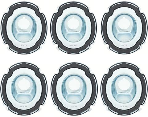 1965 Chevy Bel Air, Impala, Tail Lamp & Back Up Light Housing Base Set, 6-Piece Set