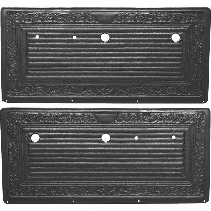 OER 1969 Chevrolet, GMC Truck, Door Panels, ABS Plastic, Black PA202101
