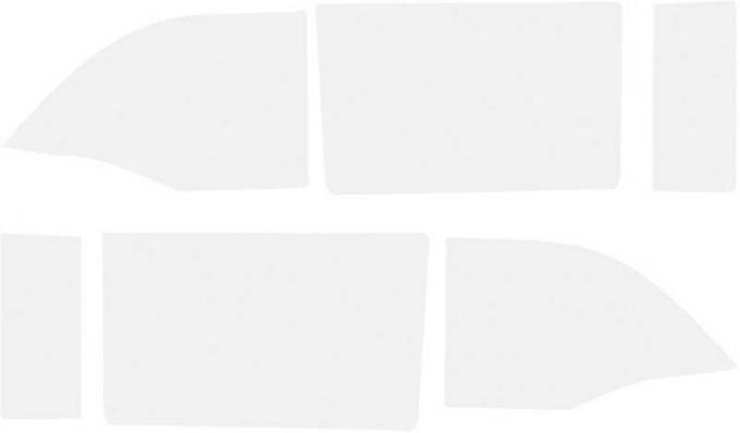 OER 1955-57 Chevrolet Convertible 6-Pieces Grey Custom Tint Side Window Glass Set TF41051D