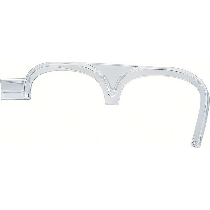 OER 1965 Impala, Bel Air, Biscayne, Headlight Eyebrow Molding, LH Driver Side, GM Licensed 3865253