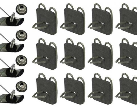 OER 1962-66 Chevrolet / GMC Truck, Upper Door and Cab Molding Clip Set, OE-Style, 16-Pieces T1469