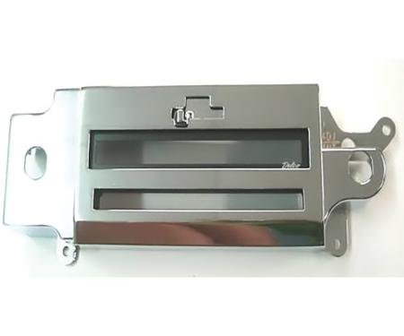 OER 1965 Chevrolet Impala, Full Size, Chevelle, El Camino, Malibu, Radio Face, Die Cast, Chrome, GM# 986203