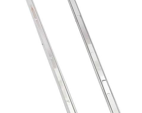 1967-72 Chevrolet, GMC Pickup Truck, Bed Angle Strips, Long Bed, Stepside, Polished Stainless Steel