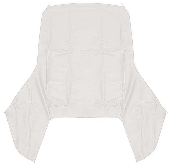 OER 1961-64 GM B-Body Convertible, Top Only, Use With Plastic Curtain, Vinyl, White CD1025121