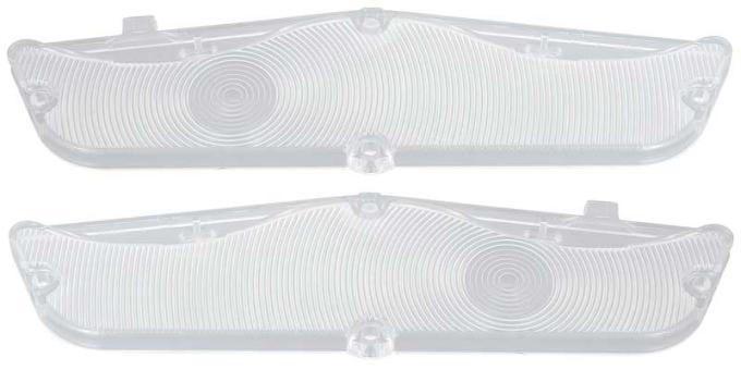 OER 1962 Impala, Bel Air, Biscayne, Park Light Lens, Clear, RH & LH, Pair 748735