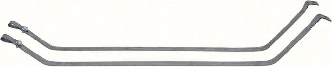 OER 1977-1988 Electra, LeSabre, Caprice, Impala, Bonneville, Catalina, Fuel Tank Mounting Straps, EDP Coated, with 19 Gallon Tank, Pair, Except Station Wagon FT4107A