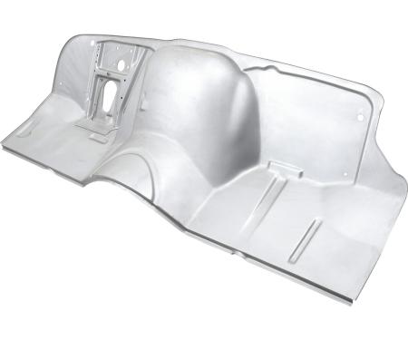 OER 1967-68 Chevy, GMC Pickup, Panel, Suburban, Firewall Panel, with Toe Panel, 2 Wheel Drive, Custom Smooth Style Panel, with Heater & AC Delete, Silver Weld-Thru Coating CX4906