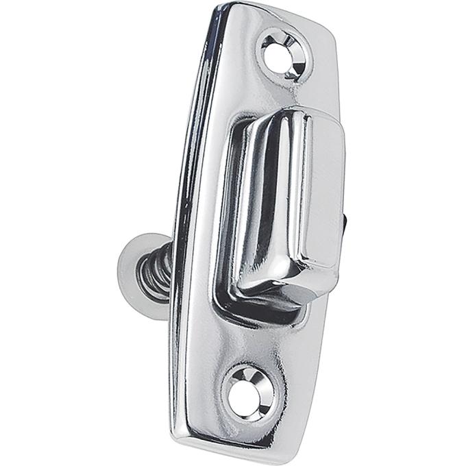 1967-68 Chevelle, Malibu, El Camino, Impala, Nova, GTO, Tempest, LeMans, Buck Seat Release Button and Bezel Assembly, Chrome, LH or RH