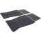 1973-93 GM, Rubber Floor Mat Set, with GM Logo, Factory Style, Set of 4, Black, Various Models