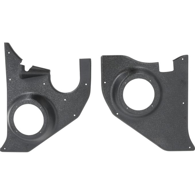 OER 1973-86 Chevrolet, GMC C/K, 1987-91 R/V, Blazer, Jimmy, Suburban, Interior Kick Panels, with 6" Round Speaker Holes, Black, Pair A5100106