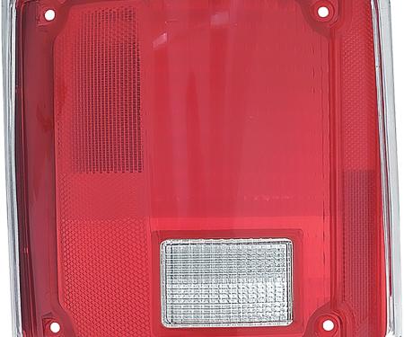OER 1973-91 Chevy, GMC Pickup, Blazer, Jimmy, Suburban, Tail Light Lens, with Chrome Trim, LH Driver Side T70267