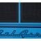 OER 1955-57 Chevrolet Bel Air, Floor Mat Set, Front & Rear, Dark Bue / Blue / Light Blue, 4 Piece Set M55103