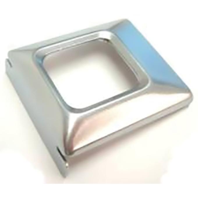 OER 1969-73 Camaro, Impala, Nova, Cutlass, GTO, Seat Belt Buckle Cover, Deluxe, Brushed, Small, Each IN6285Z