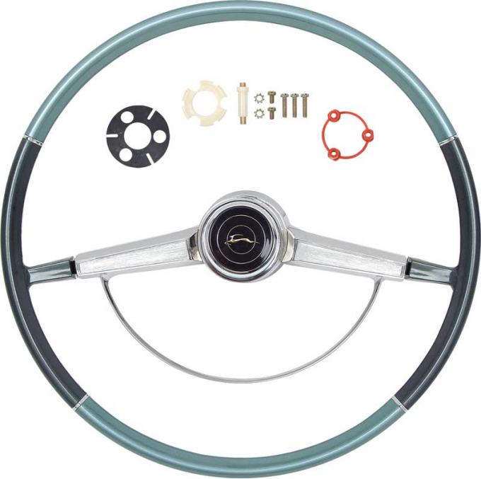 OER 1966 Impala Two Tone Blue Steering Wheel Kit *R66003