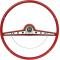 OER 1963 Impala Steering Wheel with Horn Ring - Standard and SS - Red 5730129