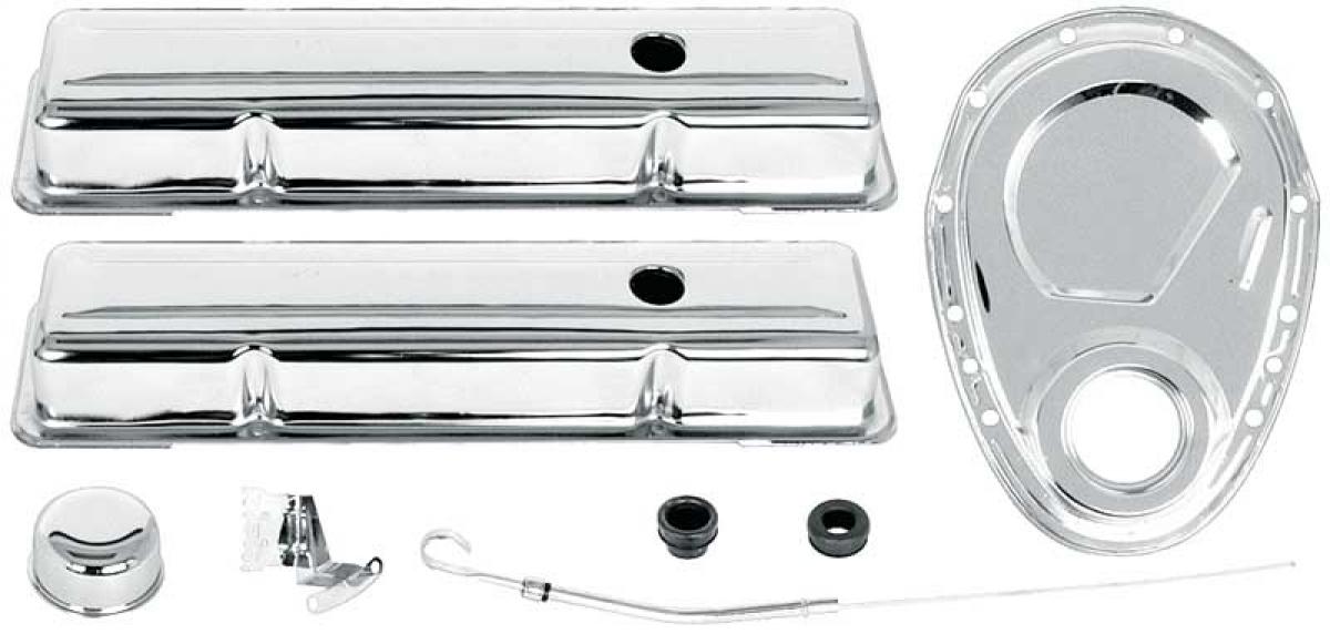 OER Chevrolet Engine Dress-Up Set, Small Block, Low Profile Valve ...