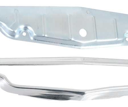 OER 1961 Impala, Bel Air, Biscayne, Grill Emblem Bezel & Backing Plate Set, 2 Piece Design 3779610