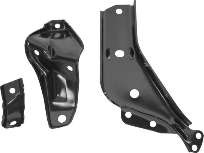 OER 1964 Impala / Full Size 3 Piece Front Bumper Bracket Set, RH B1783