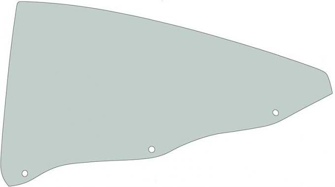 OER 1965-66 Impala 2-Door Hardtop Tinted Quarter Glass, LH QG3477T