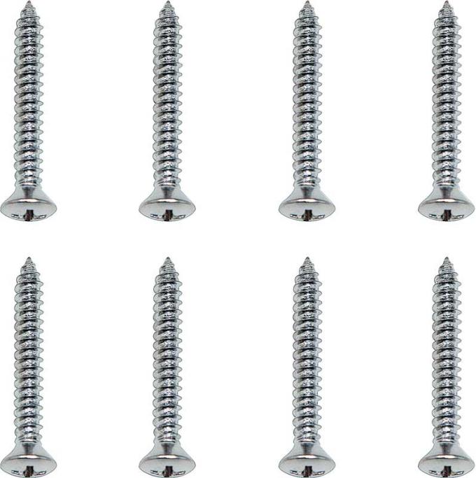 OER 1957 Chevy Bel Air, 150, 210, Nomad, Headlamp Bezel Screw Set TF401006