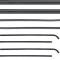 1964-66 Chevy, GMC Pickup, Suburban, Door Glass & Windowfelt Weatherstrip Set, Stainless Bead Style