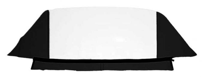 1961-64 Impala, B Body, Convertible, Rear Window Only, Plastic, Vinyl, Black