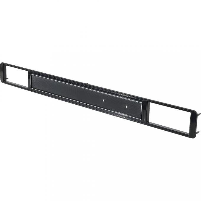 OER 1973-80 Chevy, GMC C10, Blazer, Jimmy, Suburban, Dash Plate, with AC, Black with Silver Accent 14252