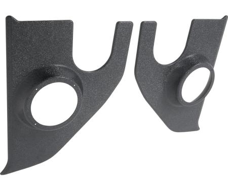 OER 1967-72 Chevrolet, GMC Pickup, Blazer, Jimmy, Suburban, Interior Kick Panels, with 6" Speaker Holes, Black, Pair A5100105