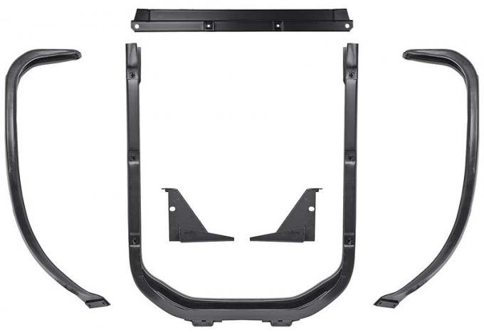 OER 1947-54 Chevrolet Truck, Radiator Support with Brackets, 6 Piece Set, EDP Coated 153941