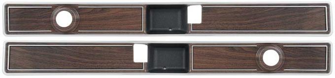OER 1973-76 Chevy, GMC Pickup, Blazer, Jimmy, Suburban, Front Door Panel Woodgrain Trim, Narrow, Pair TL3116