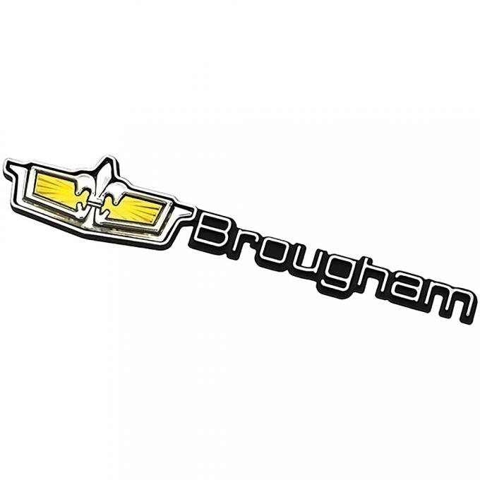 1986-90 Chevrolet Caprice, Brougham Grill Emblem, Crest With Brougham Script