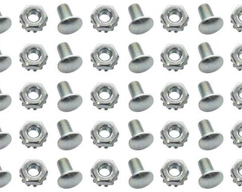 OER {year} {make} {model} Rivet Head Bolt with Nut, Set of 25, Silver *881235