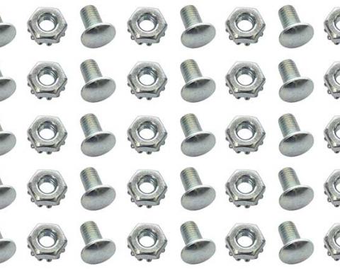 OER {year} {make} {model} Rivet Head Bolt with Nut, Set of 25, Silver *881235