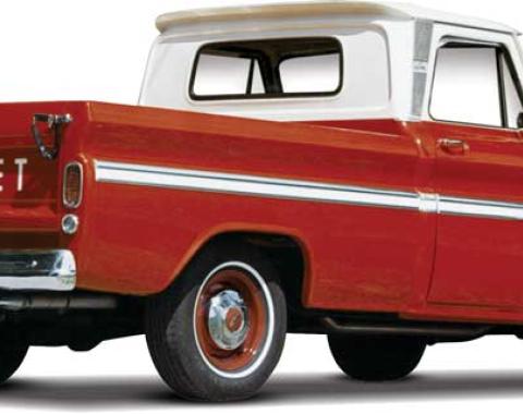 OER 1962-66 Chevrolet Fleetside Pickup, Short Bed, Side Molding Set, 16 Piece, with Clips and Hardware CX1674