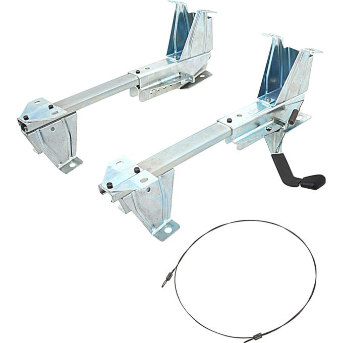 OER 1967-68 Chevy, GMC Fleetide Pickup, Suburban: Bench Seat Track Set, RH & LH, Pair TL3178