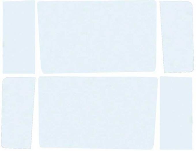 OER 1955-57 Chevrolet Nomad 6-Piece Clear Side Window Glass Set TF41056A
