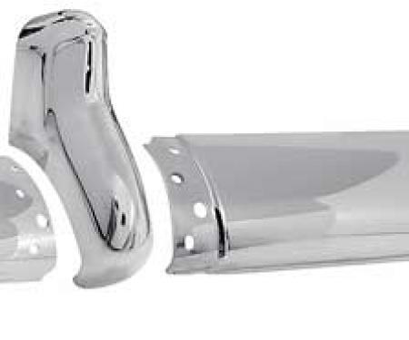 OER 1955 Chevrolet, Front Bumper Set with Bumper Guards, OE Style, 5 Piece Set TF401245