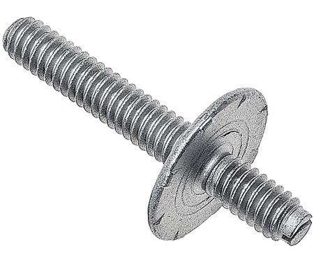 OER 1962-89 Window Guide Mounting Stud, Various GM Models, Vent Window or Quarter Window Guide, Overall Length 1-7/8", LH or RH 4868577