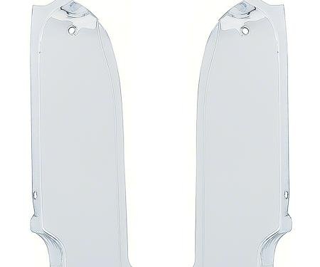 1966 Impala, Bel Air, Caprice, Headlight Eyebrow Extension Moldings, Pair