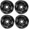 1957 Chevrolet Factory Style 15" Steel Wheels, Dog Dish Style, 7" Wide, 4-3/4" Backspacing