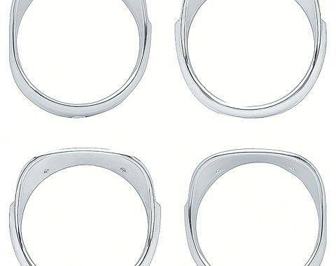 OER 1965 Impala, Bel Air, Biscayne, Headlight Bezel Set, 4 Piece Set, K512