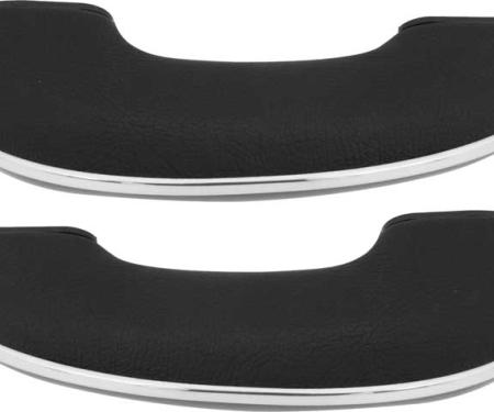 1955-56 Chevrolet 150, 210, Arm Rest Base & Pad Assemblies, 2 & 4 Door, Hardtop, Sedan, Pair