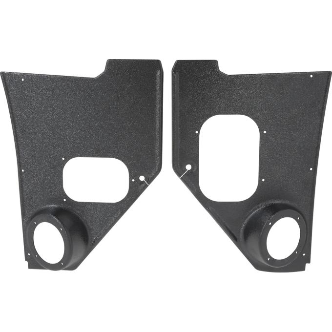 OER 1955-59 Chevrolet, GMC Picku, Panel, Suburban, Interior Kick Panels, with Speaker Holes, Black, Pair A5100103