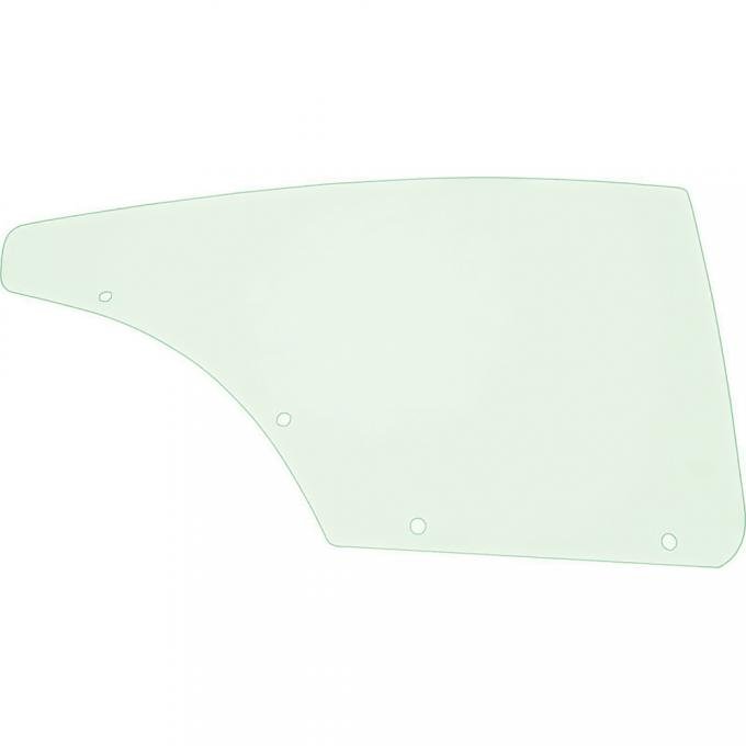 OER 1967-68 Impala Fast Back, Olds 88 2-Door Hardtop, Quarter Glass, Light Green Tint, RH QG3821T