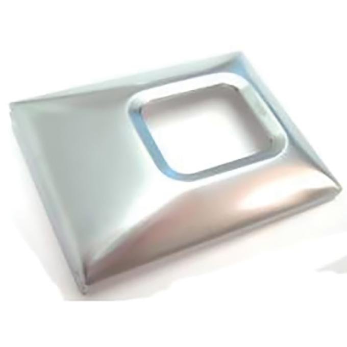 OER 1969-72 Camaro, Impala, Nova, Cutlass, GTO, Seat Belt Buckle Cover, Deluxe, Brushed, Large, Each IN6280Z